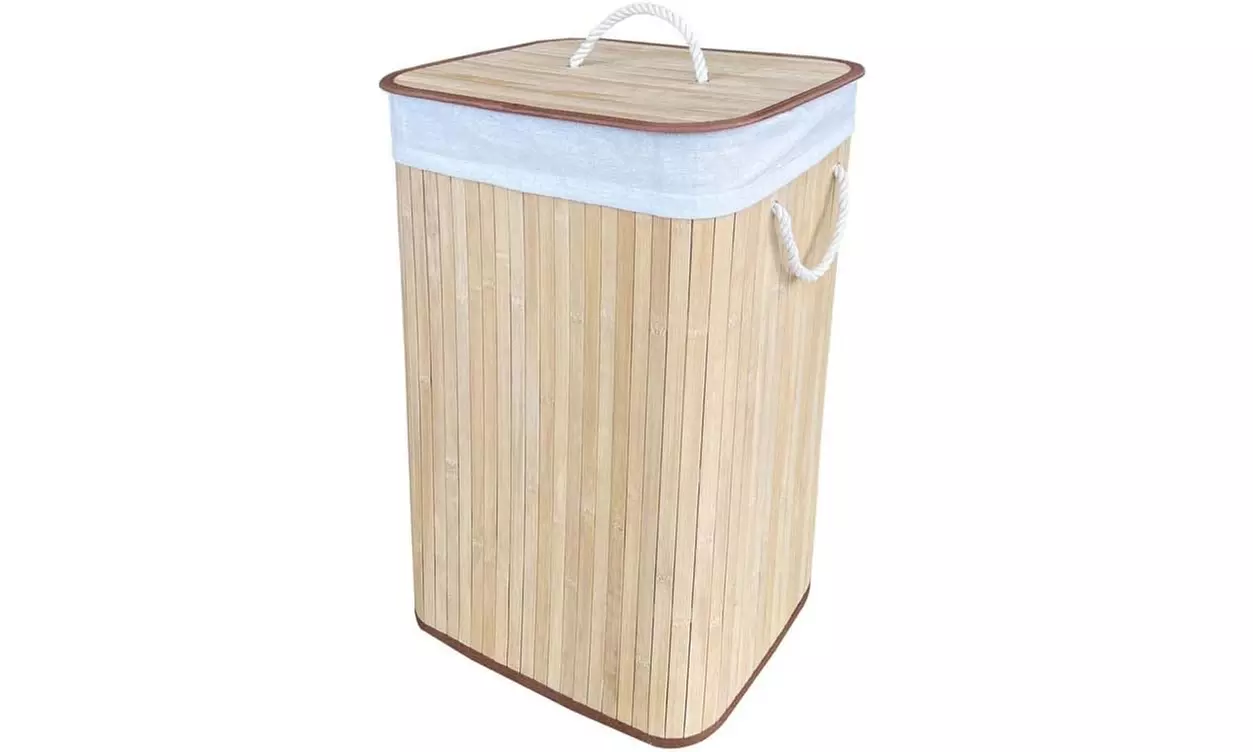 Cesto Portabiancheria In Bambù