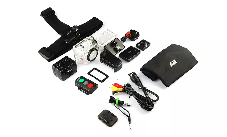 AEE MagiCam SD22 8MP 1080i Sports Action Camera with Remote Control and Mounting Accessories - Second Medium