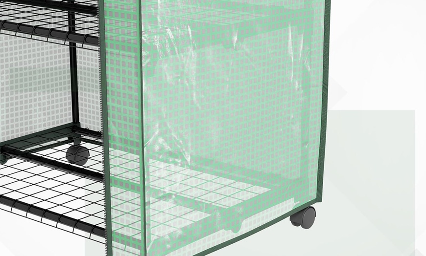 Image 11: Outsunny Mini Greenhouse