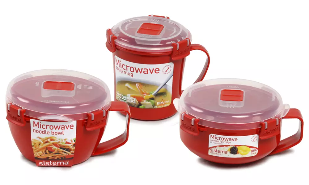 Boîtes pour micro-ondes Sistema, tailles au choix - Primary Image