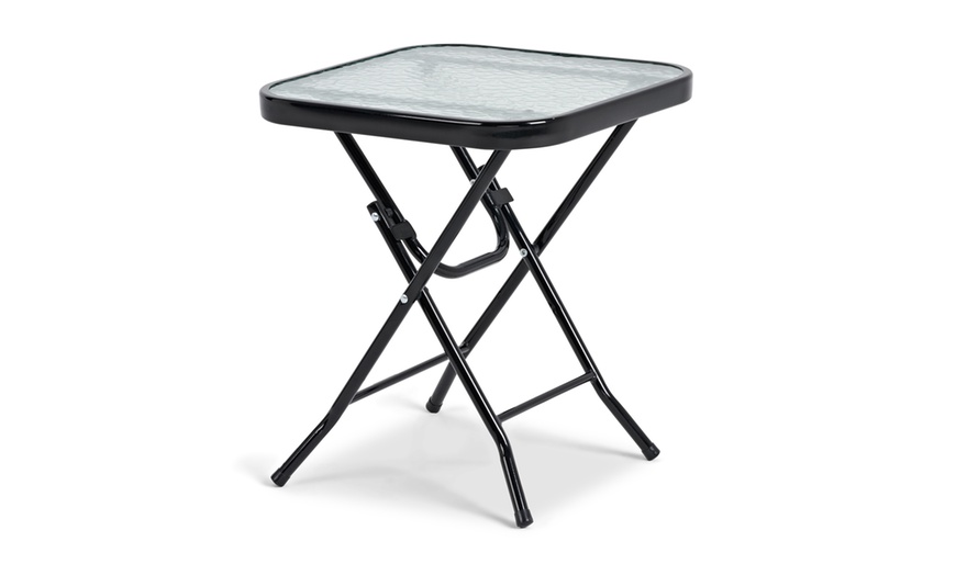 Image 2: Small Folding Patio Side Table