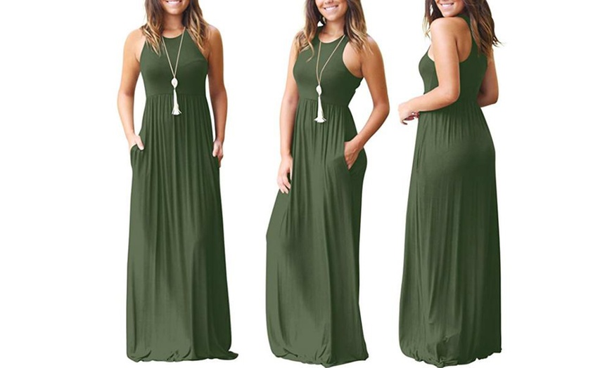 Image 3: Women's Sleeveless Maxi Dress