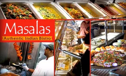 $15 for $30 Worth of Authentic Indian Cuisine at Masalas Authentic Indian Bistro - Primary Image