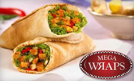 $5 for $10 Worth of Wraps, Salads, and Beverages at Mega Wraps - Primary Image