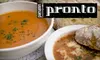 $10 for $20 Worth of Italian Comfort Fare and Drinks for Dinner at Pronto