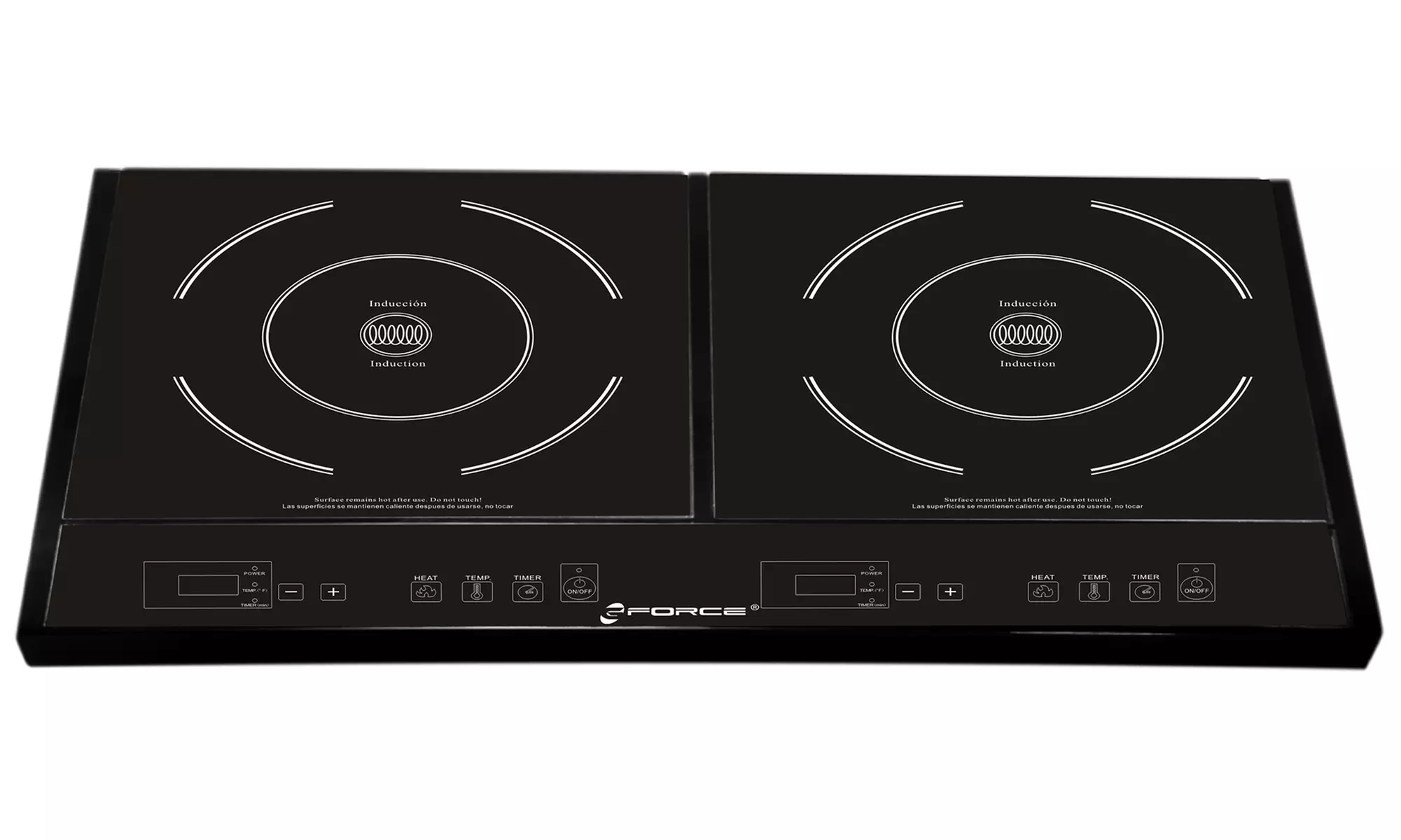 GForce 1800W Portable Double Burner Induction Stove Cooktop With Temperature Control and Timer - Primary Image
