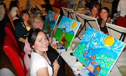 Three-Hour Painting Class for One, Two, or Four from Art Uncorked - Primary Image