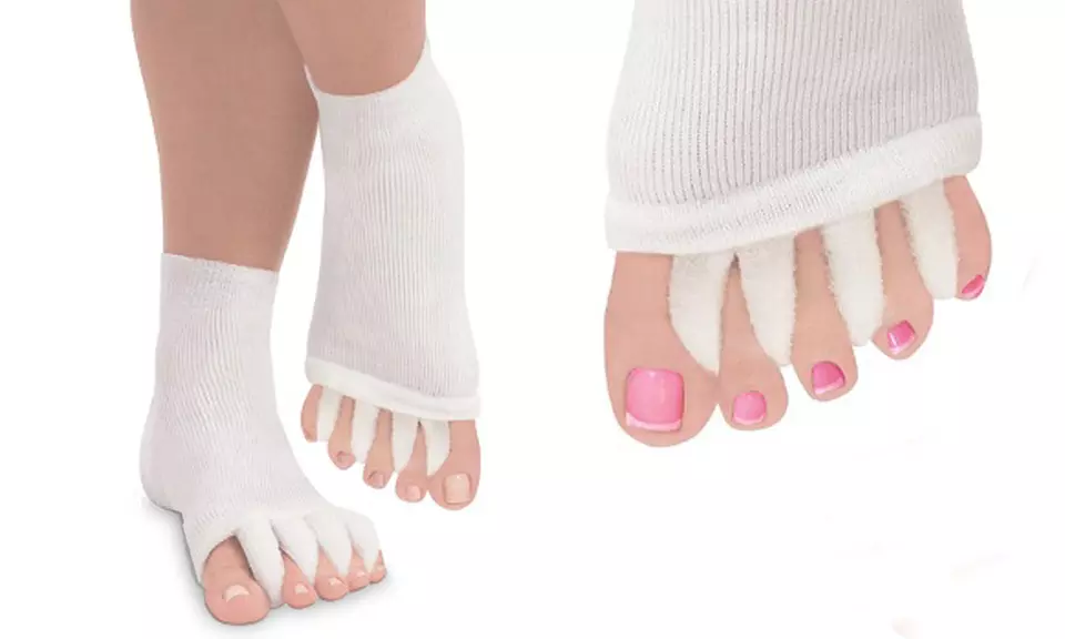 Therapeutic Gel Skin-Moisturizing Recovery Toe Socks - Primary Image