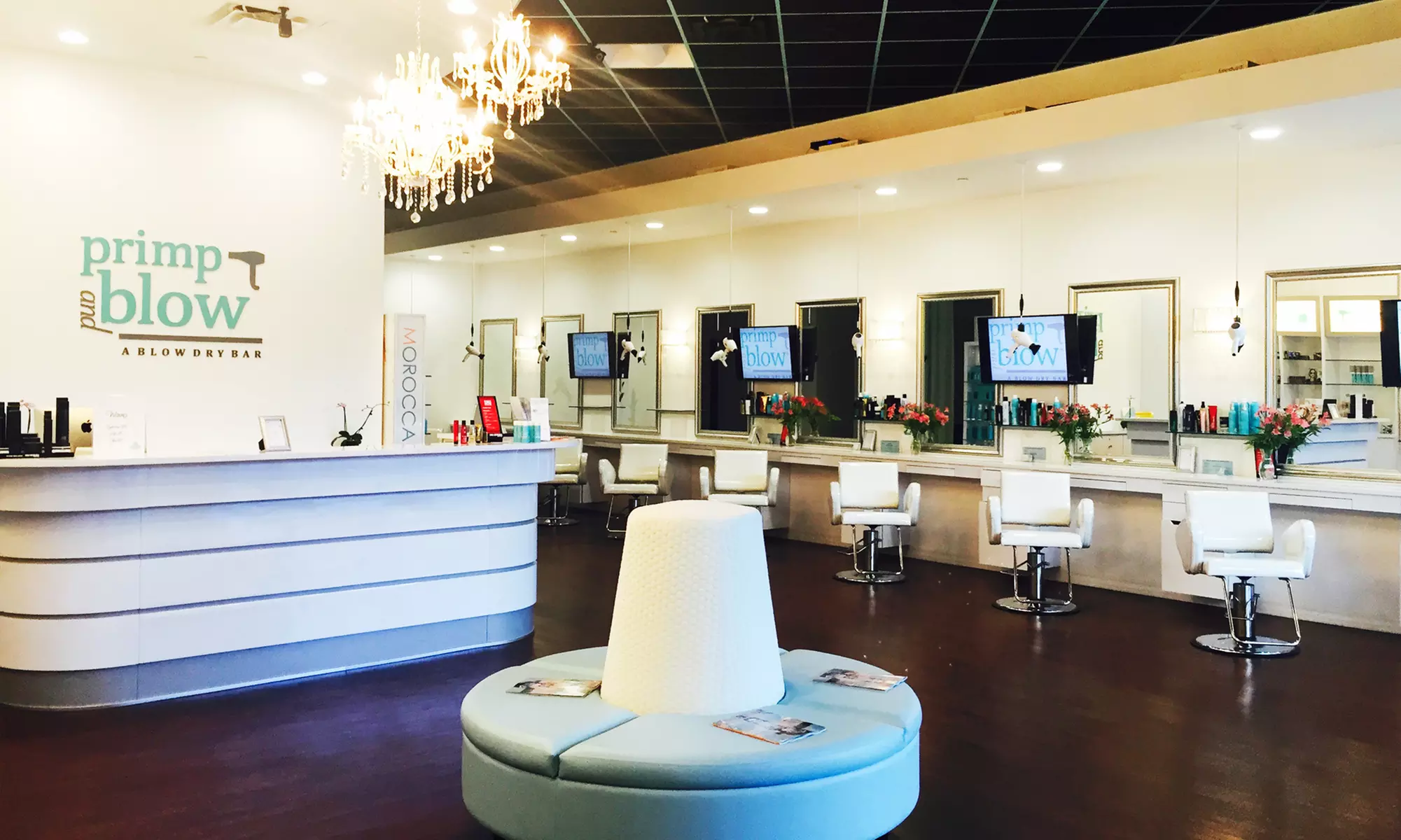 $26 for a Blowout with Hair Therapy and a Scalp Massage at Primp and Blow, A Blow Dry Bar ($55 Value) - Primary Image