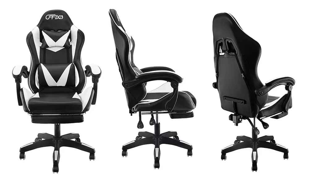 Sedia ufficio Gaming Azrace con poggiapiedi