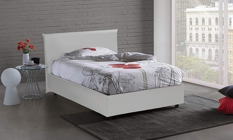 Letto contenitore Anna con materasso opzionale disponibile in 5 dimensioni e 2 colori