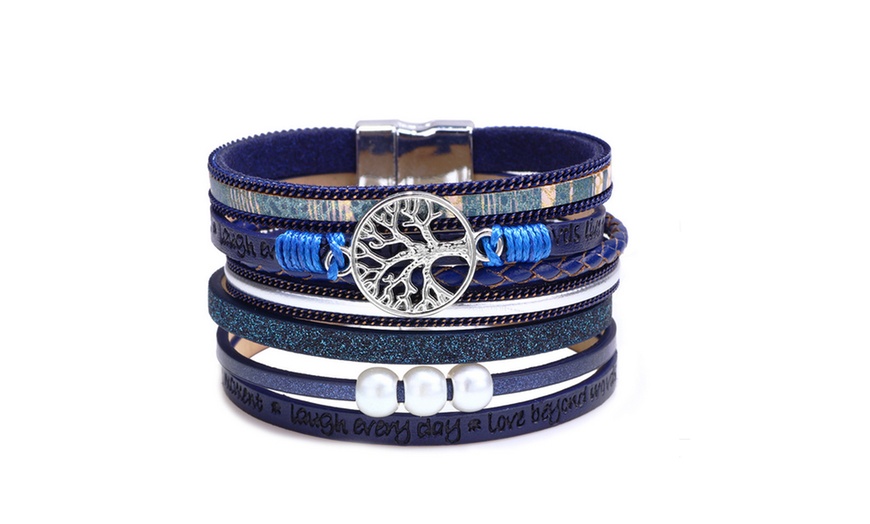 Image 5: Women's Tree of Life Multi-Layer Bracelet
