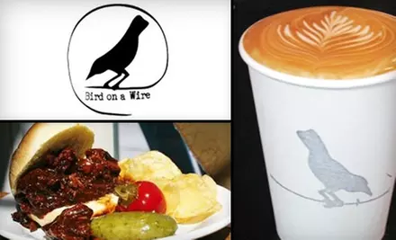 $5 for $10 Worth of Drinkable Delights and Small Bites at Bird on a Wire Espresso - Primary Image