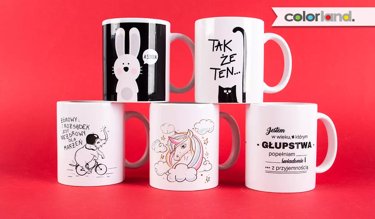 Od 16 zł: designerskie fotokubki z Twoim zdjęciem i napisem – 2 rodzaje na Colorland.pl (do -46%) - Primary Image