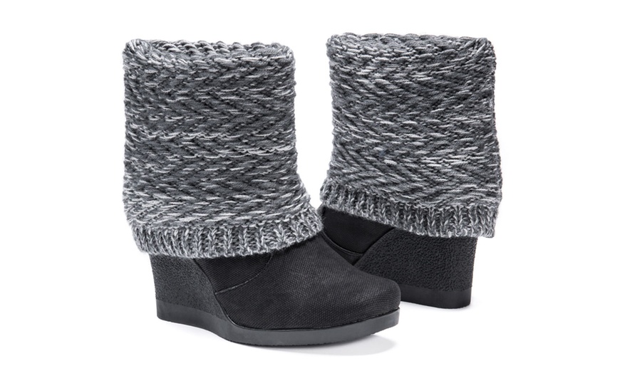 muk luks heeled boots