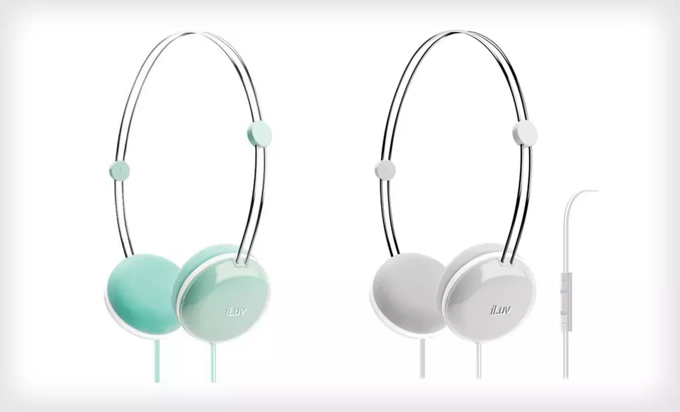 $12 for iLuv Sweet Cotton Headphones ($59.99 List Price). Eight Colors Available. Free Returns. - Second Medium