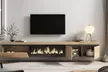 Mueble TV gran formato'' Cozy'' con Chimenea Eléctrica XXL opcional y almacenaje - Second Medium