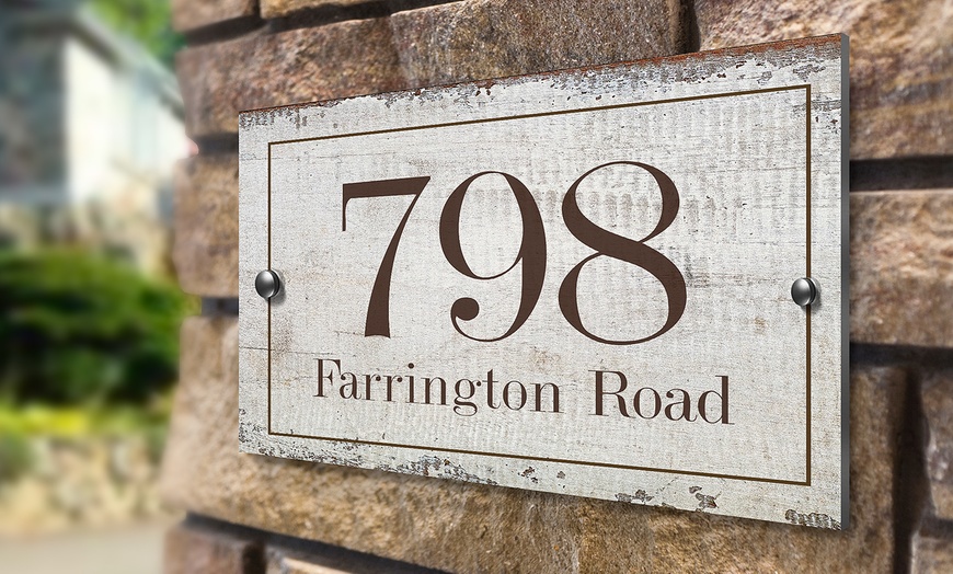 Image 2: Personalised House Sign