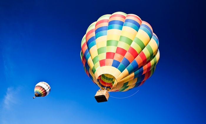 hot air balloon ride and picnic