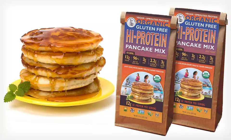 $22.99 for a Two-Pack of Wholesome Chow Organic Protein-Pancake Mix ($25.98 List Price). Free Shipping. - Primary Image