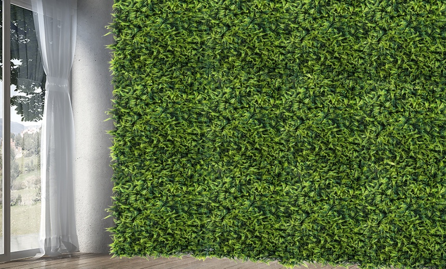 Image 7: Set of 10 Artificial Grass Vertical Garden Wall Mats