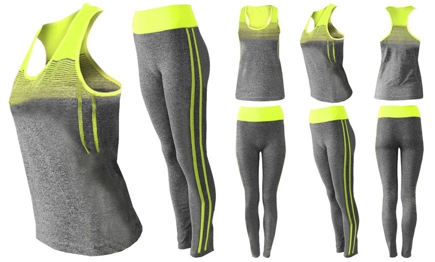 Image 5: Two-Piece Stripe Activewear