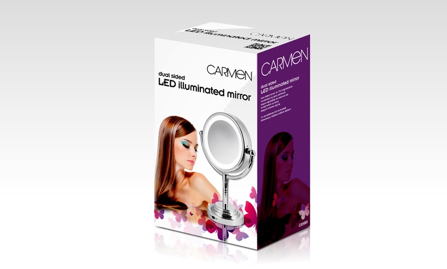 Image 3: Carmen LED Illuminated Mirror