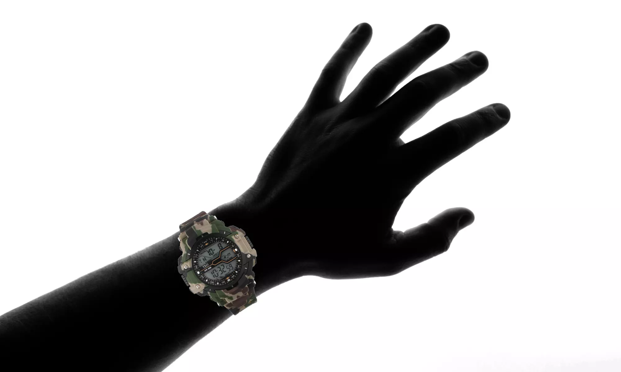 TKO Men's Camo Print Digital Watch - Second Medium