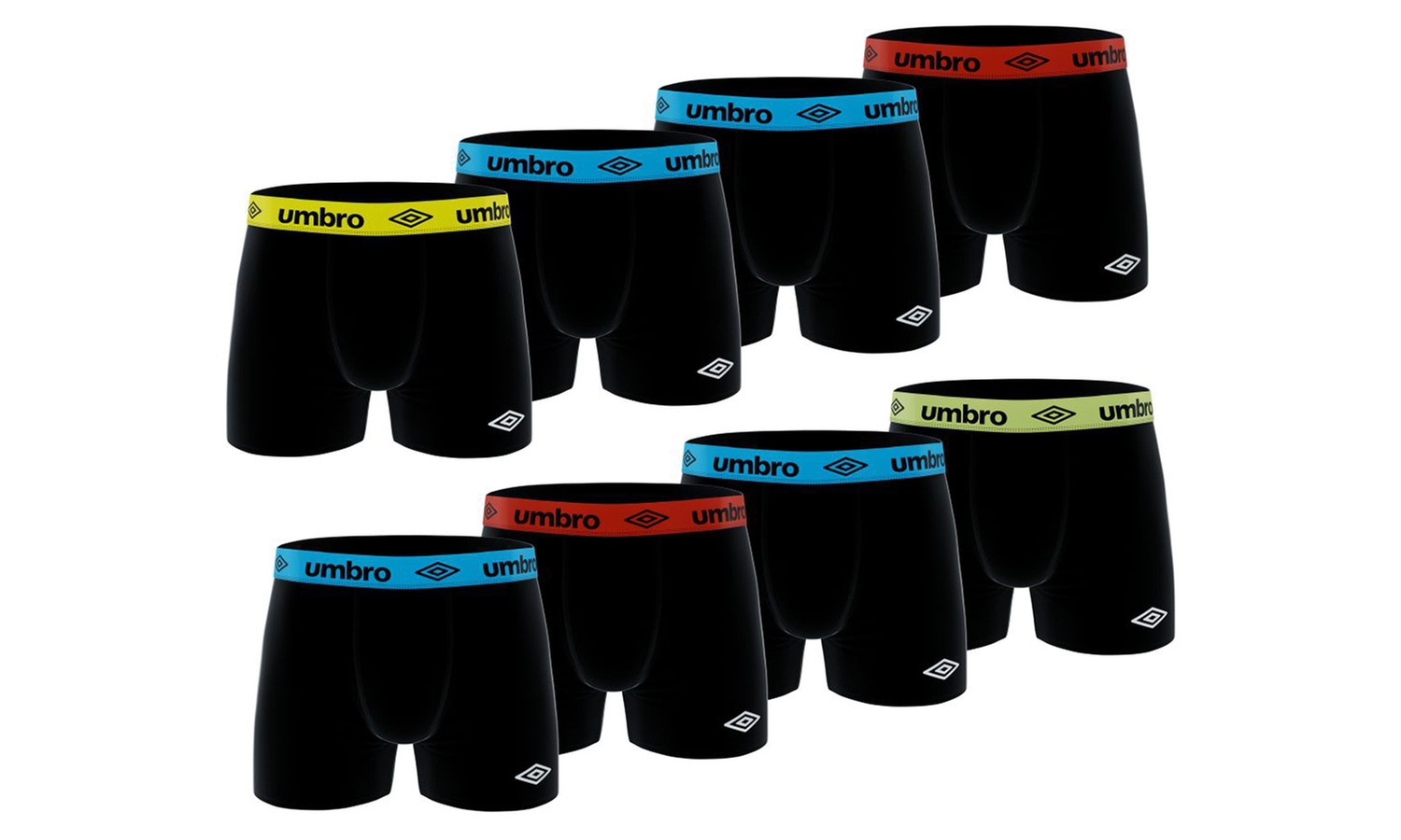 Set di 8 boxer da uomo Umbro