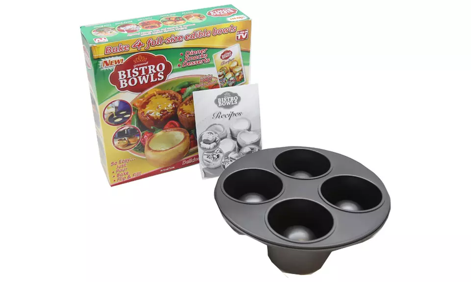 Bistro Bowl Pan for Restaurant-Style Bread Bowls Plus Recipe Guide - Second Medium