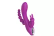 Triple Crown Rabbit Vibrator Waterproof Magnetic Rechargeable Anal Clit Vibrator - Second Medium
