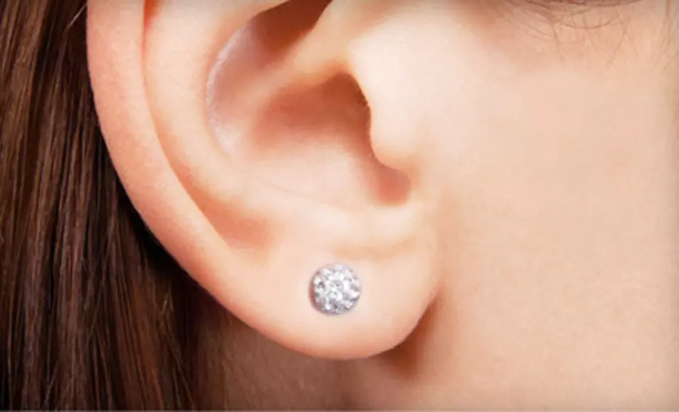$6 for One Pair of Crystal Fireball Stud Earrings ($25 List Price). Six Colors Available. Free Returns. - Second Medium