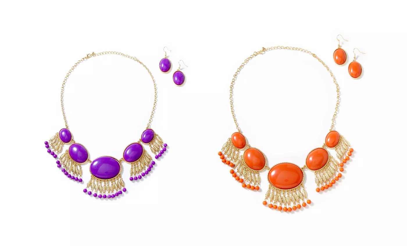 Syrup & Honey Necklace and Earrings Sets | Brought to You by ideel - Primary Image