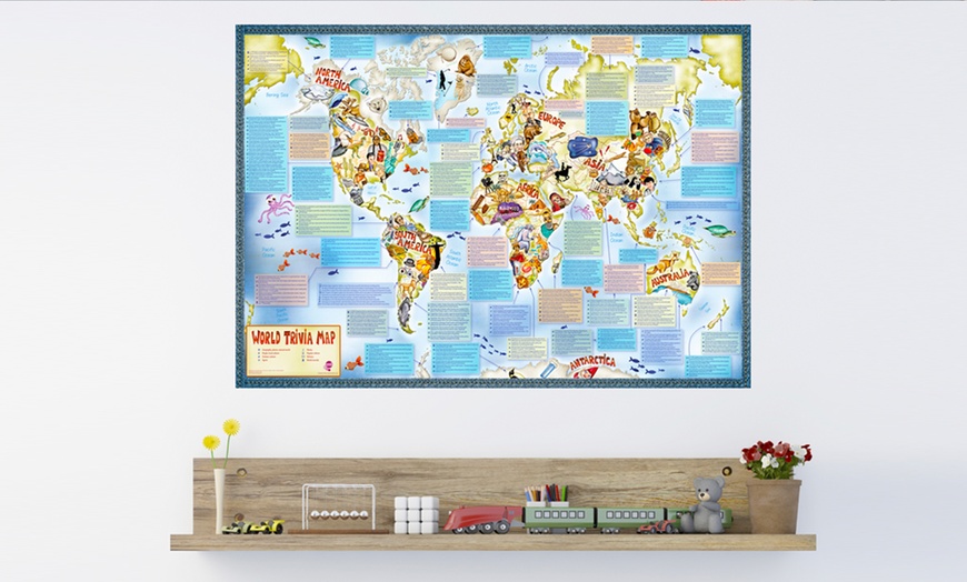 Image 1: Kids' Trivia World Map 