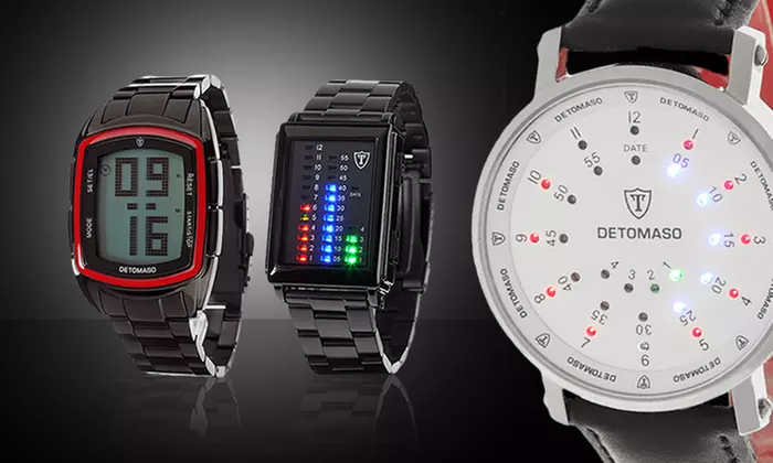 Detomaso Spacy Timeline Armbanduhren in 6 Ausführungen ab 49,99 € (bis zu 60% sparen) - Primary Image