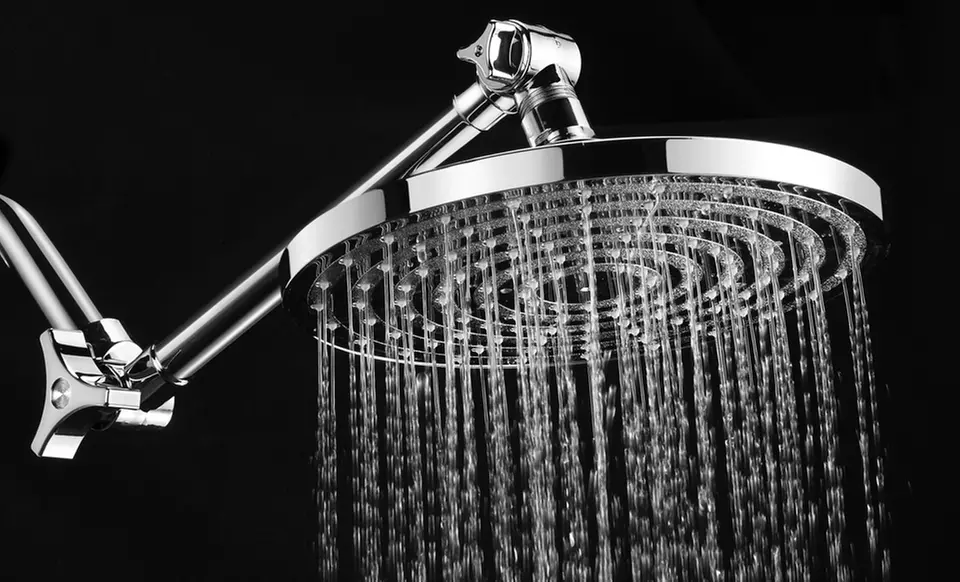 HotelSpa Emerald 8" Rainfall Shower with Extension Arm. Free Returns. - Primary Image
