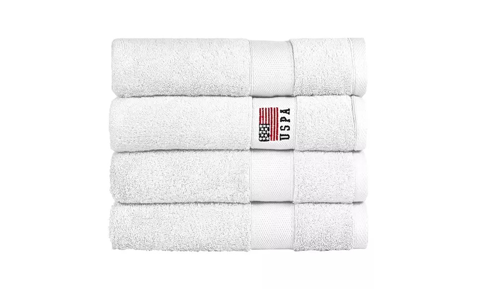 4-Pack of 27"x54" US Polo Assn. Bath Towels. - Primary Image
