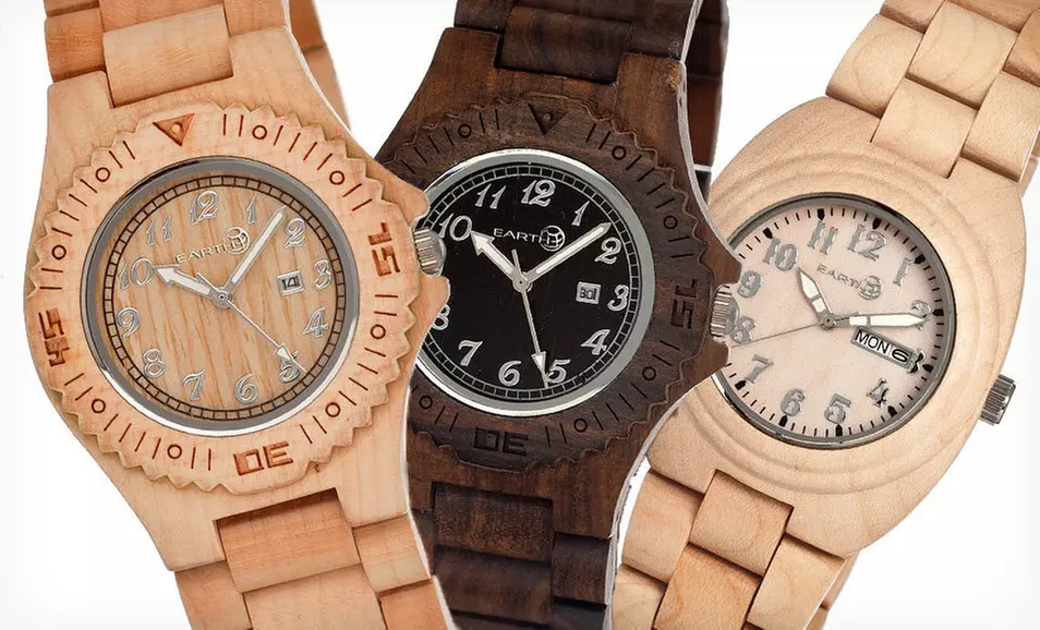 $42.99 for an Earth Wooden Unisex Watch (Up to $150 List Price). 15 Styles Available. - Second Medium