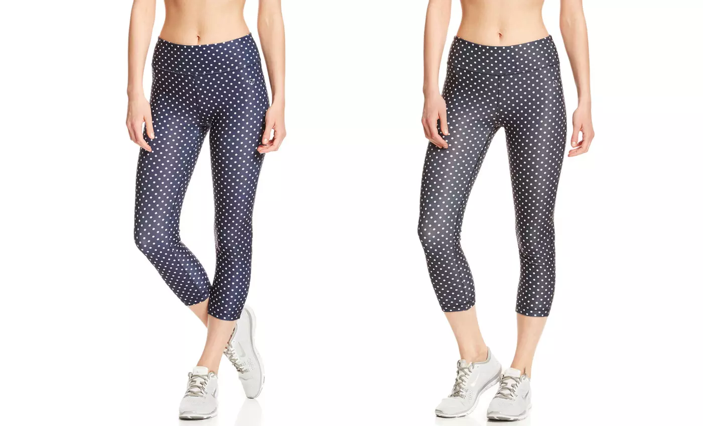 Vogo Polka Dot Print Capri Leggings | Brought to You by ideel - Primary Image