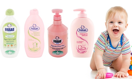 Fino a 12 confezioni di detergenti per bambini Fissan, disponibili in vari set
