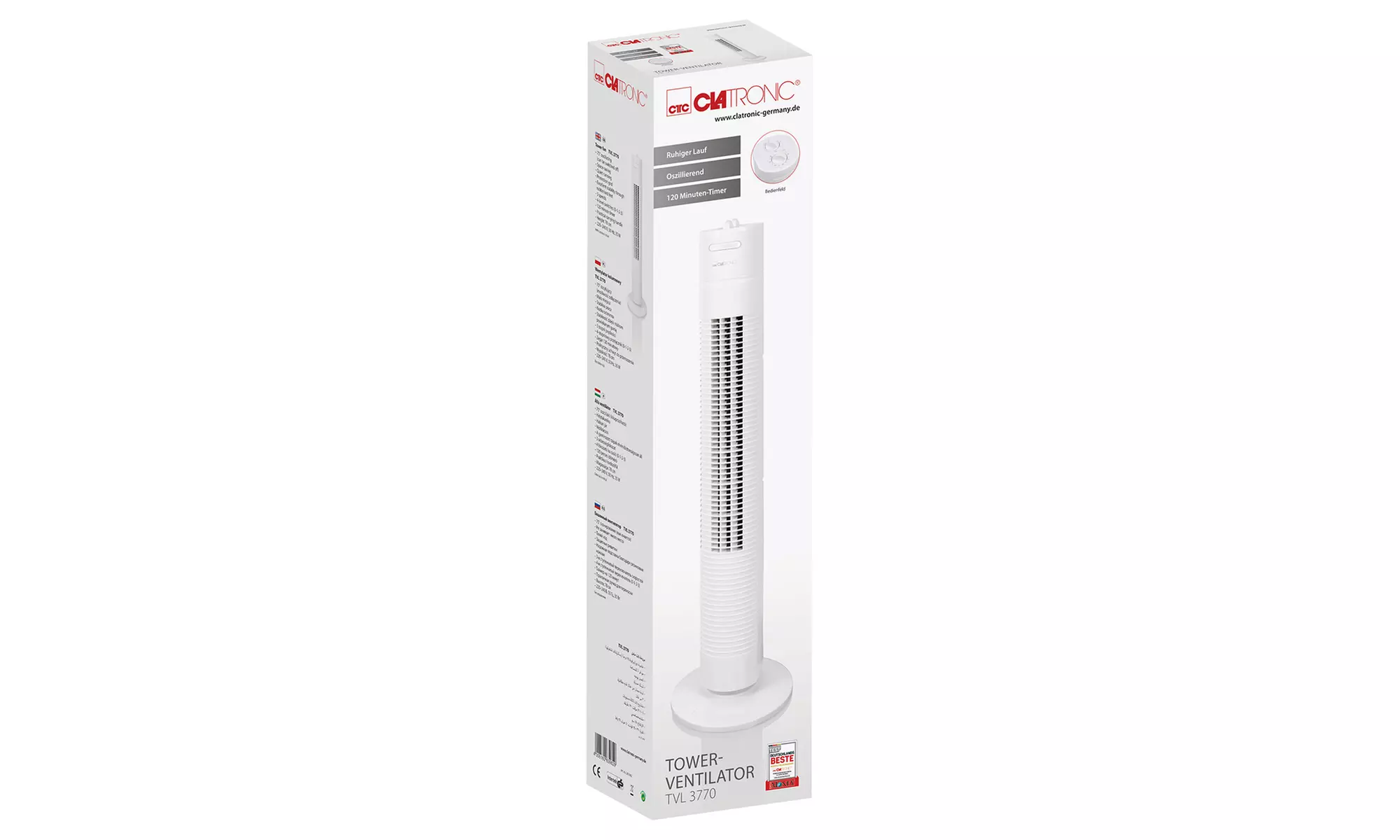 Ventilateur colonne Clatronic ; coloris au choix - Image 7