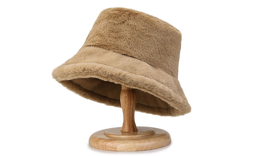 Image 4: One or Two Women's Plush Bucket Hat