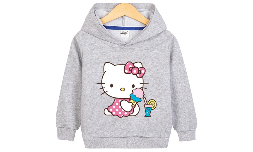 Image 5: Children's Hello Kitty Inspired Hooded Sweatshirt