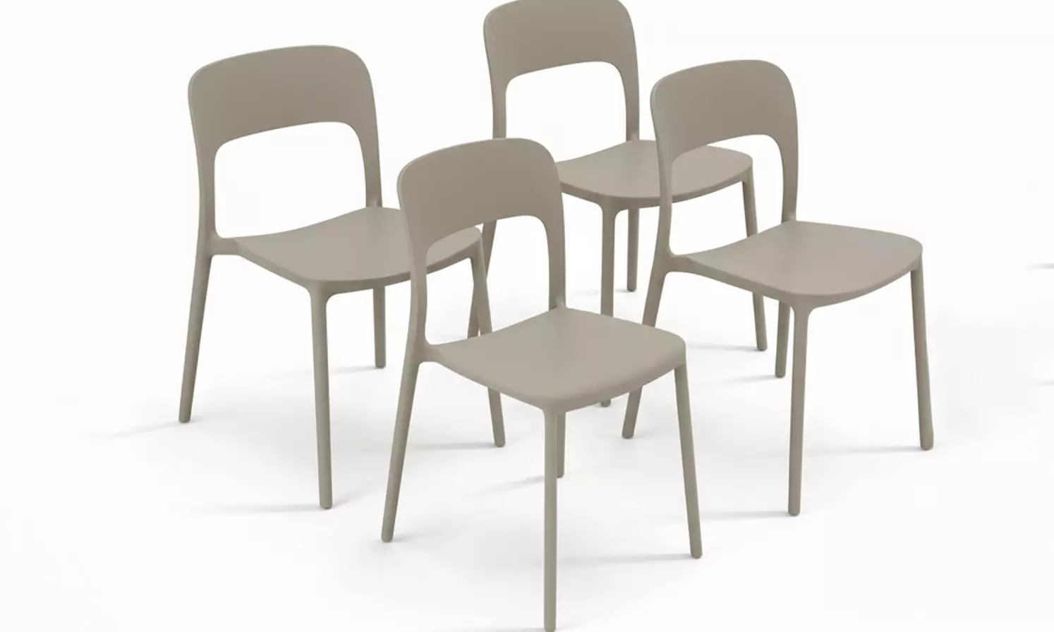 Set di 4 sedie da esterno