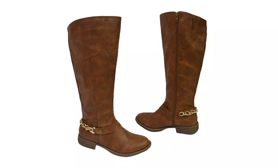Shoes of Soul Riding Boots in Black, Chocolate, or Tan. Free Returns. - Second Medium