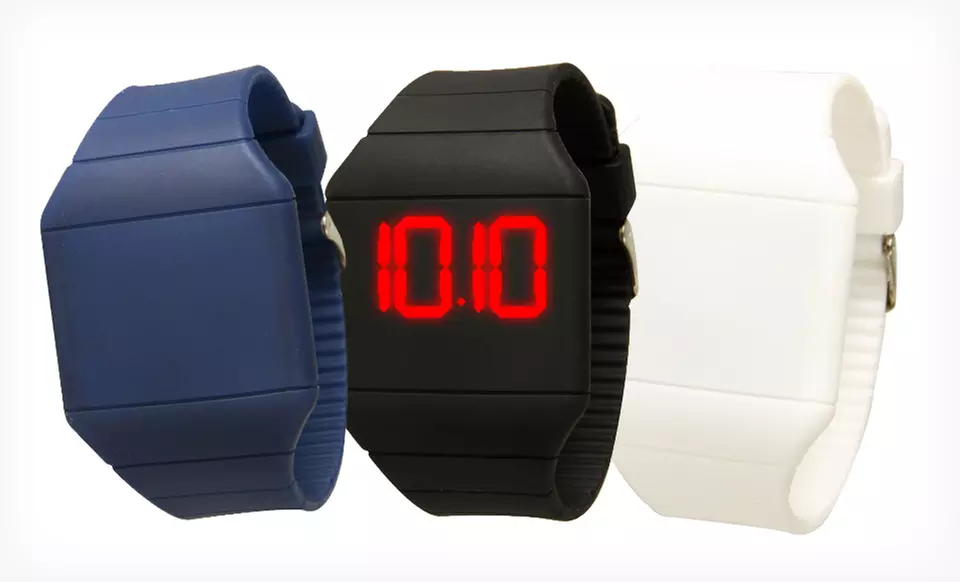 $8.99 for a Geneva Ultraslim Digital Touchscreen LED Watch ($27.99 List Price). Multiple Colors Available. Free Returns. - Second Medium