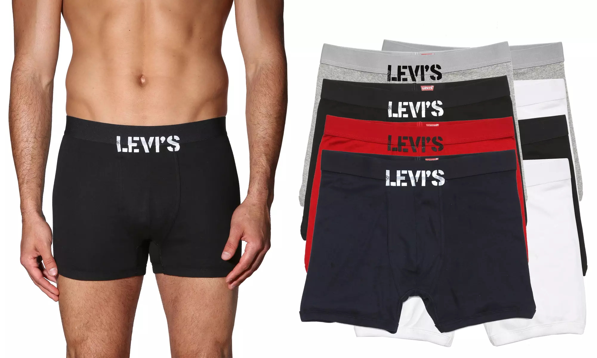 Levi's 4-Pack of Men's Boxer Briefs - Primary Image