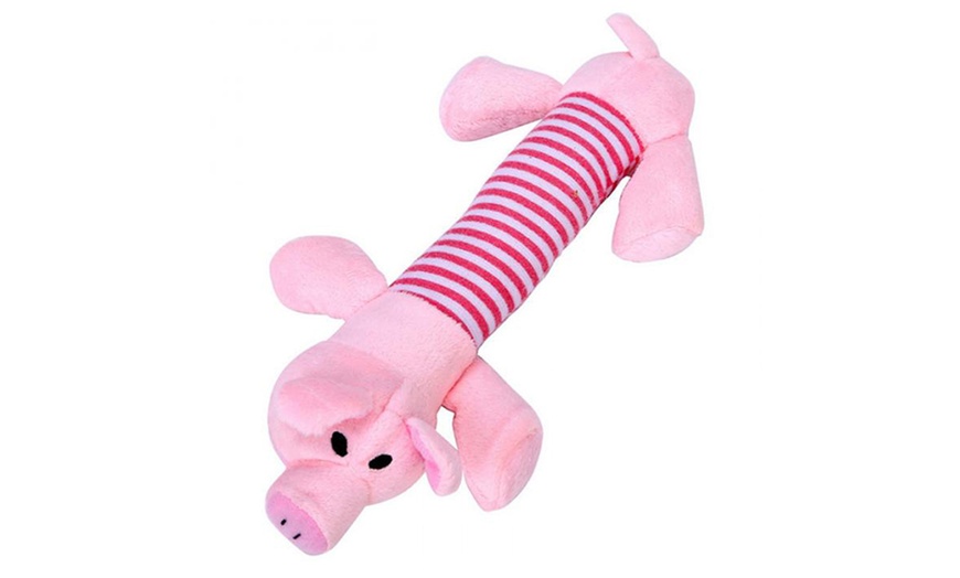 Image 3: Squeaky Plush Chew Toy for Pets