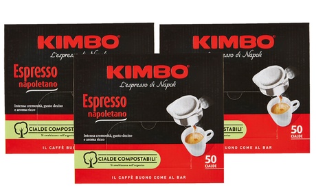 Fino a 300 cialde compostabili Espresso Napoletano Kimbo