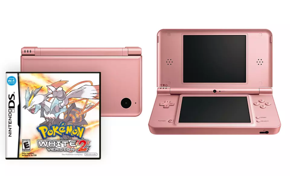Nintendo DSi XL (Refurbished) and Pokemon White Version 2 Bundle. Multiple Colors Available.  Free Returns. - Second Medium